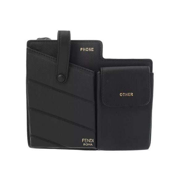 FENDI Phone case Black/Noir shoulder bag - Picture 1 of 12